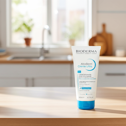 Bioderma Atoderm Ultra Nourishing Cream for Very Dry & Sensitive Skin, 200ml Tube