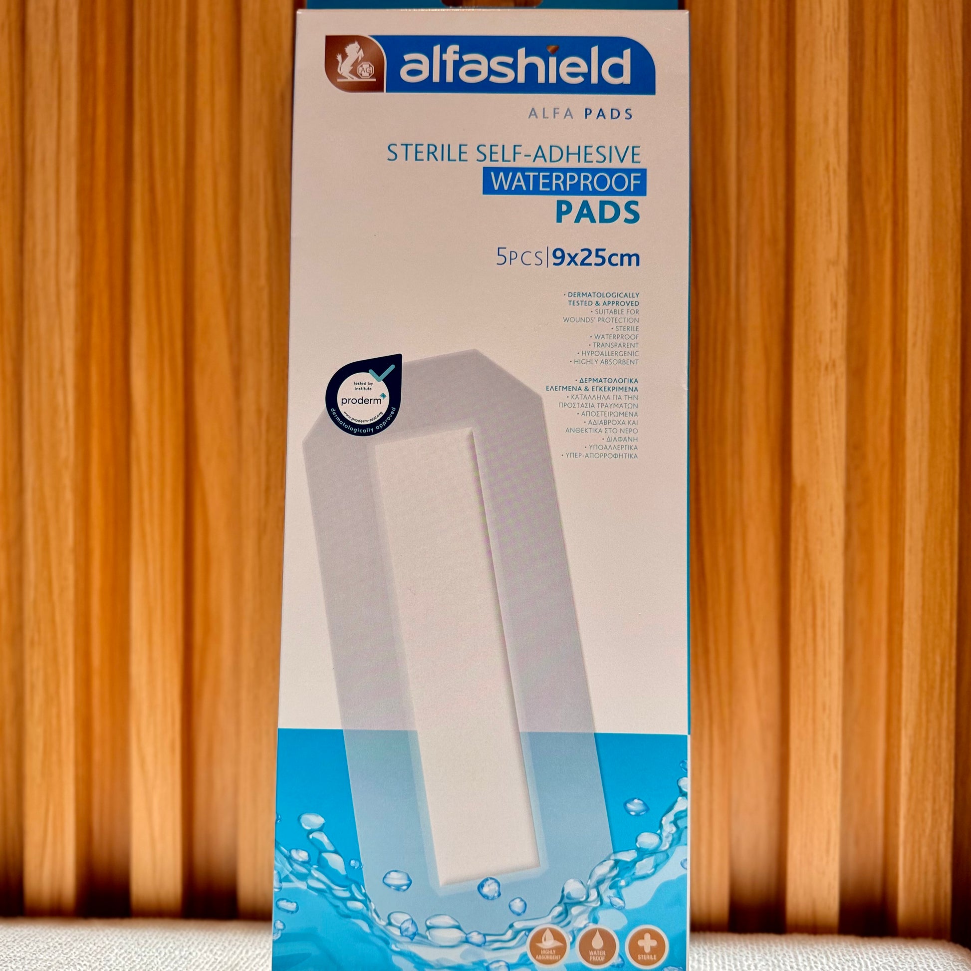Alfashield Wp Sterile Pads 9X25cm S-018, 5 Pieces