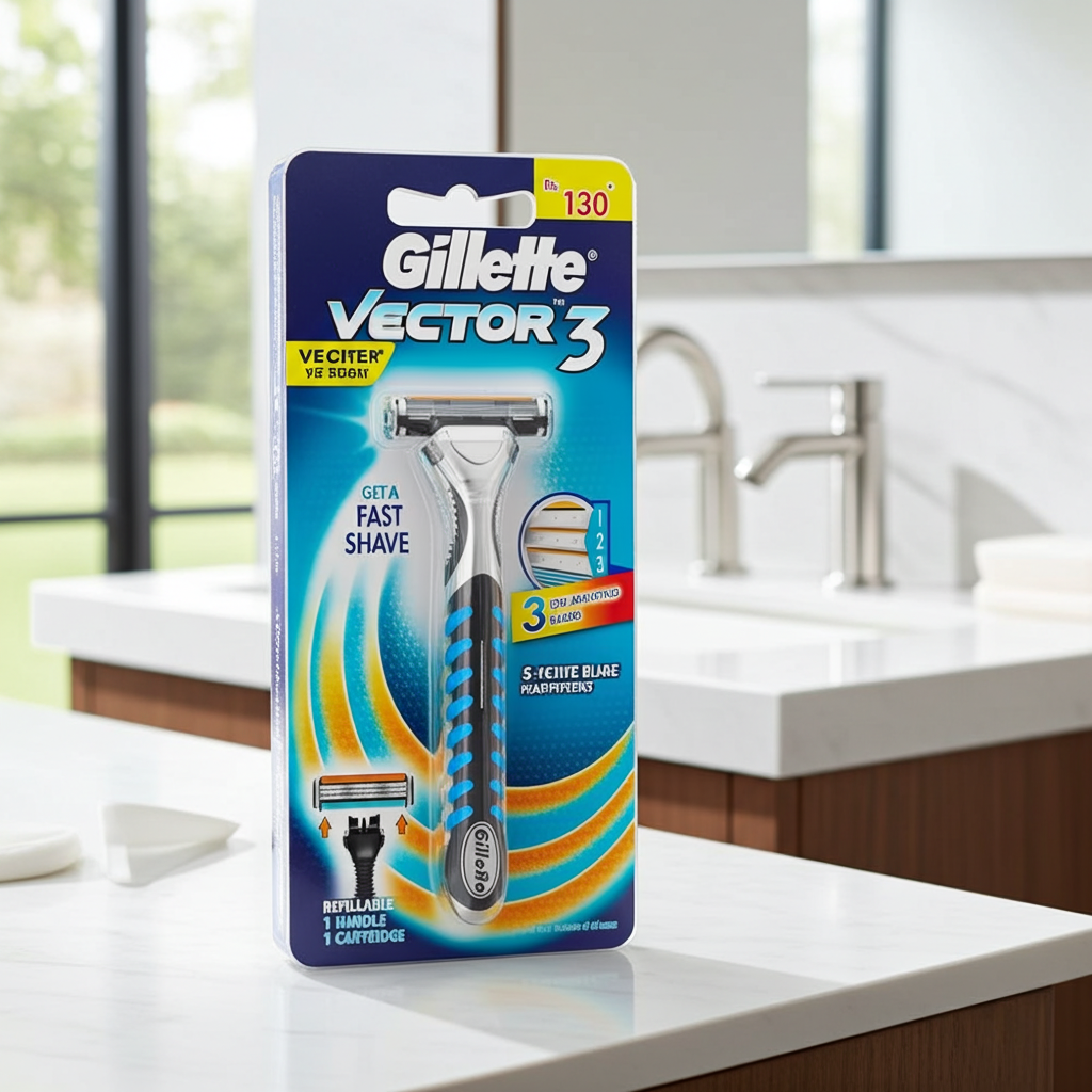 Gillette Vector Razor Blades 3S