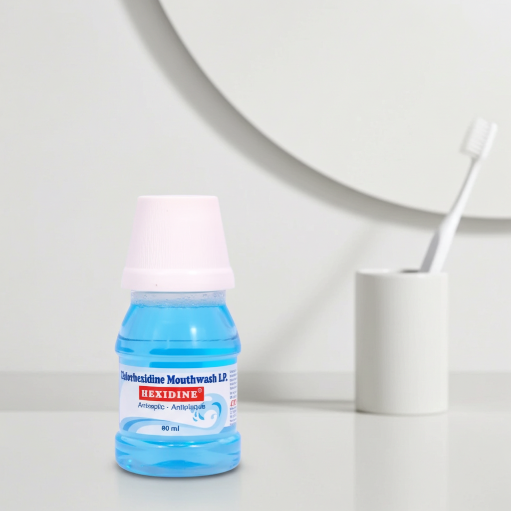 Hexidine Chlorhexidine Antiseptic Mouthwash – Fights Bad Breath, Plaque & Gum Infections