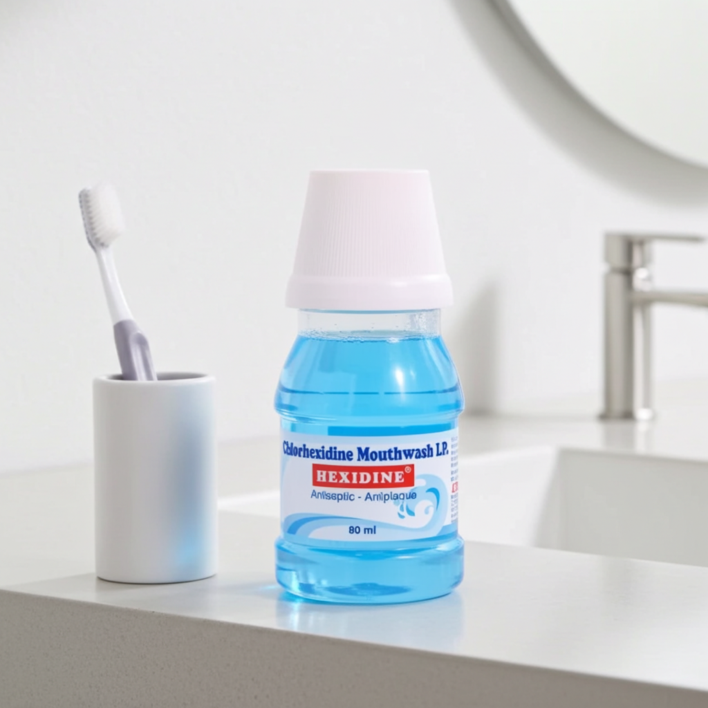 Hexidine Chlorhexidine Antiseptic Mouthwash – Fights Bad Breath, Plaque & Gum Infections