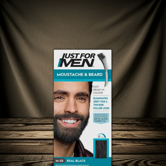 Just For Men Moustache & Beard Color M55 Real Black 28.4g