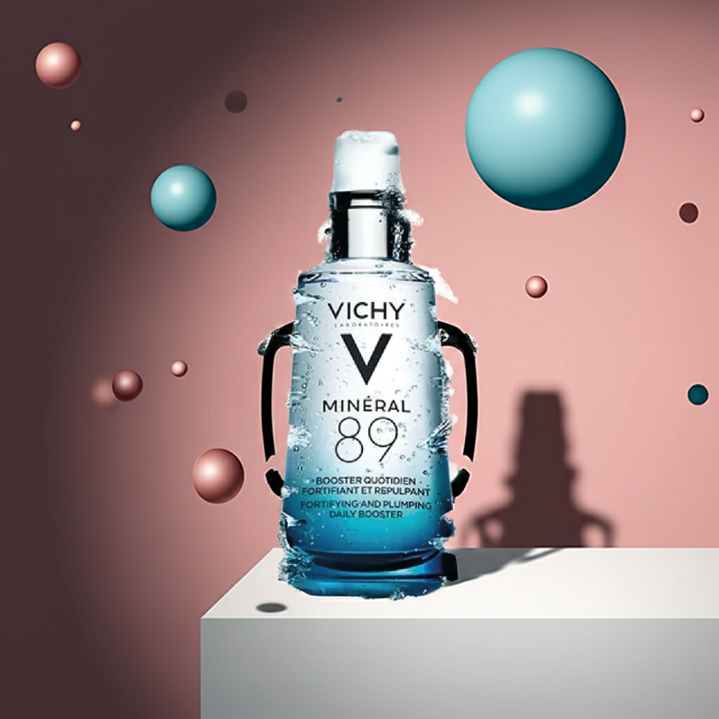 Vichy Mineral 89 Hyaluronic Acid Daily Booster 50ml – Strengthening & Plumping Face Serum