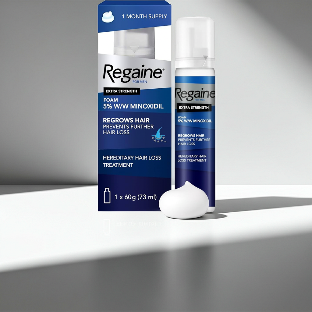 Regaine Regrows Hair Foam 5% Minoxidil For Men, 73ml