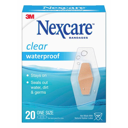Nexcare Clear Waterproof Bandages 20s