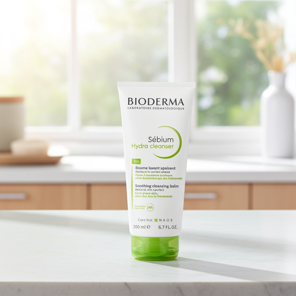 Bioderma Sebium Hydra Cleansing Cream for Acne-Prone Dry & Sensitive Skin, 200ml