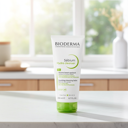 Bioderma Sebium Hydra Cleansing Cream for Acne-Prone Dry & Sensitive Skin, 200ml