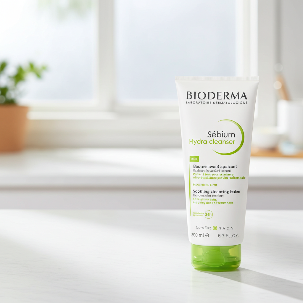 Bioderma Sebium Hydra Cleansing Cream for Acne-Prone Dry & Sensitive Skin, 200ml