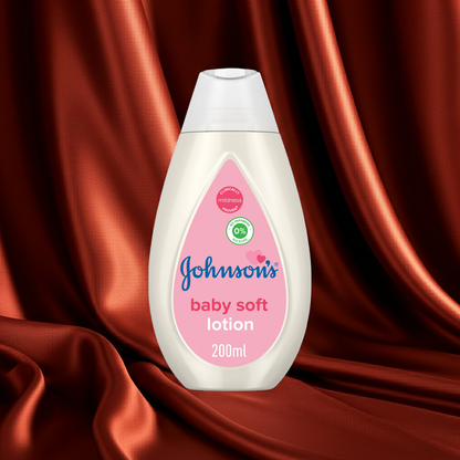 Johnson's Baby Soft Lotion 200ml – 24-Hour Moisturising Lotion for Baby's Delicate Skin