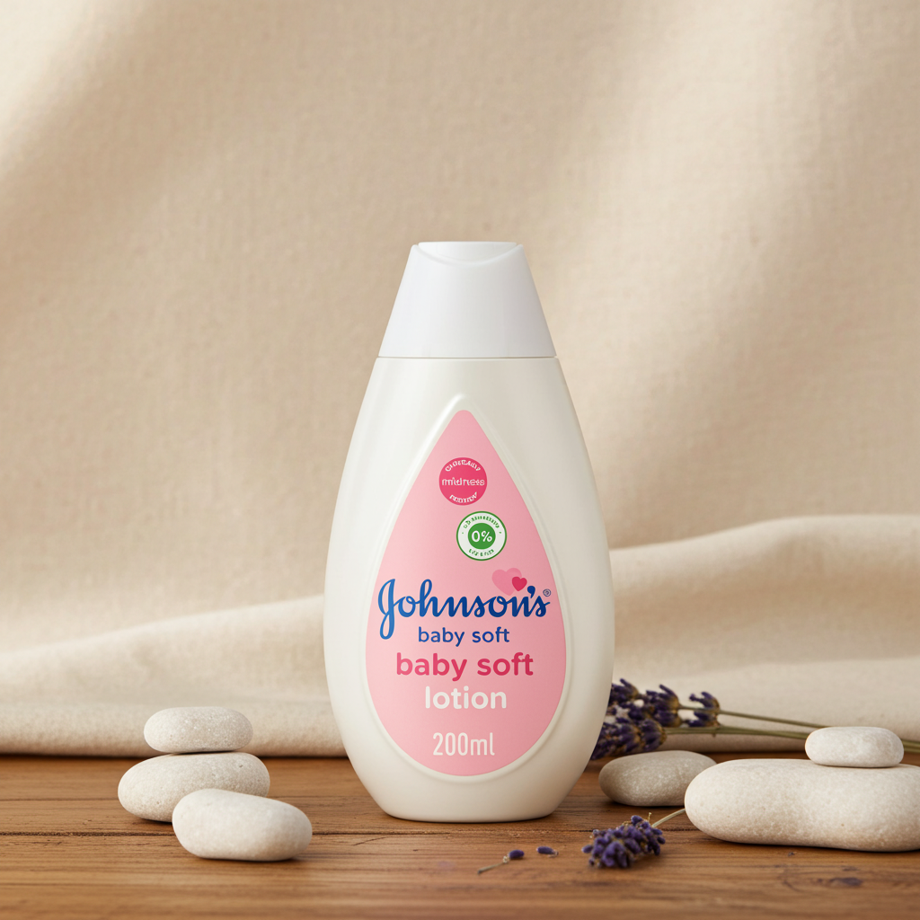 Johnson's Baby Soft Lotion 200ml – 24-Hour Moisturising Lotion for Baby's Delicate Skin