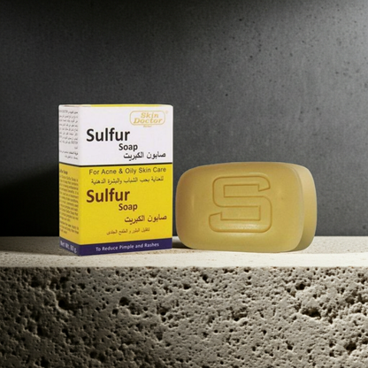 Skin Doctor Sulfur Soap 80g – Antibacterial Bar for Acne, Pimples & Oily Skin