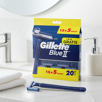 Gillette Blue II Disposable Razors 20S