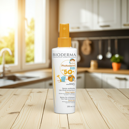 Bioderma Photoderm Kids Water-Resistant SPF 50+ Sunscreen Spray for Delicate Skin, 200ml