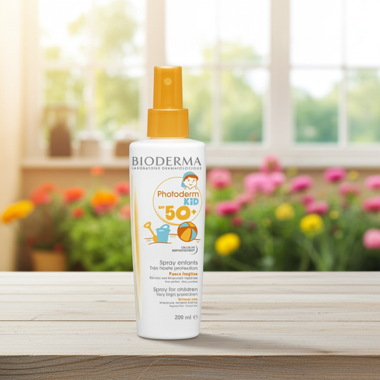 Bioderma Photoderm Kids Water-Resistant SPF 50+ Sunscreen Spray for Delicate Skin, 200ml