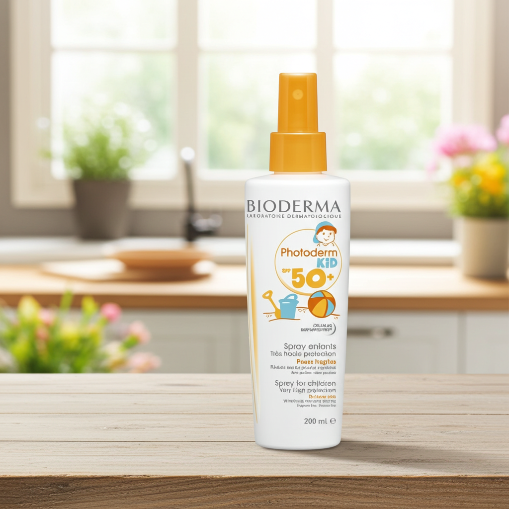 Bioderma Photoderm Kids Water-Resistant SPF 50+ Sunscreen Spray for Delicate Skin, 200ml