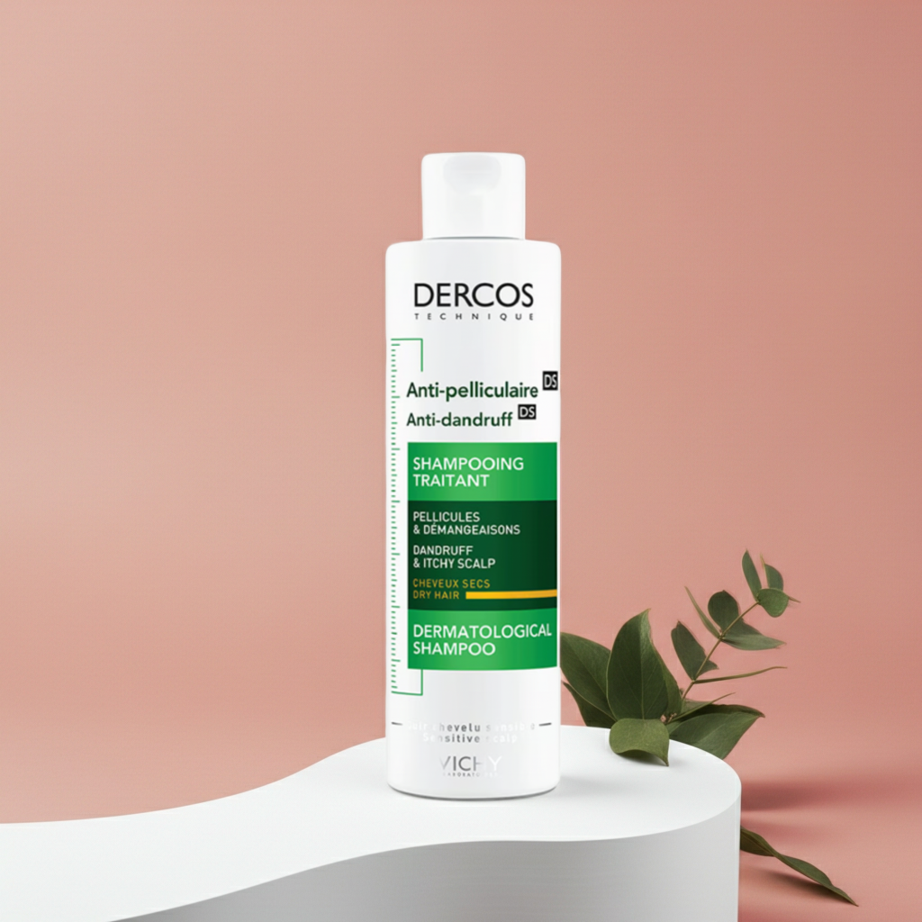 Vichy Dercos Anti-Dandruff Shampoo for Dry Hair 390ml – Clinically Proven Flake Control