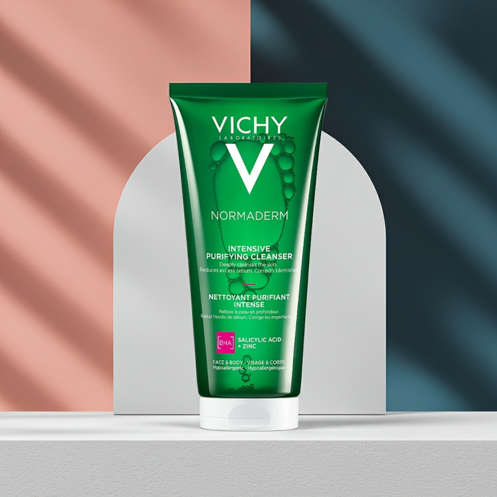 Vichy Normaderm Phytosolution Face Cleanser Gel 200ml – For Oily & Acne-Prone Skin with Salicylic Acid