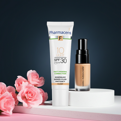 Pharmaceris F Mineral Matte Fluid Foundation SPF 30 Shade 10 Light 30 ml