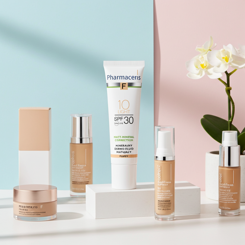 Pharmaceris F Mineral Matte Fluid Foundation SPF 30 Shade 10 Light 30 ml