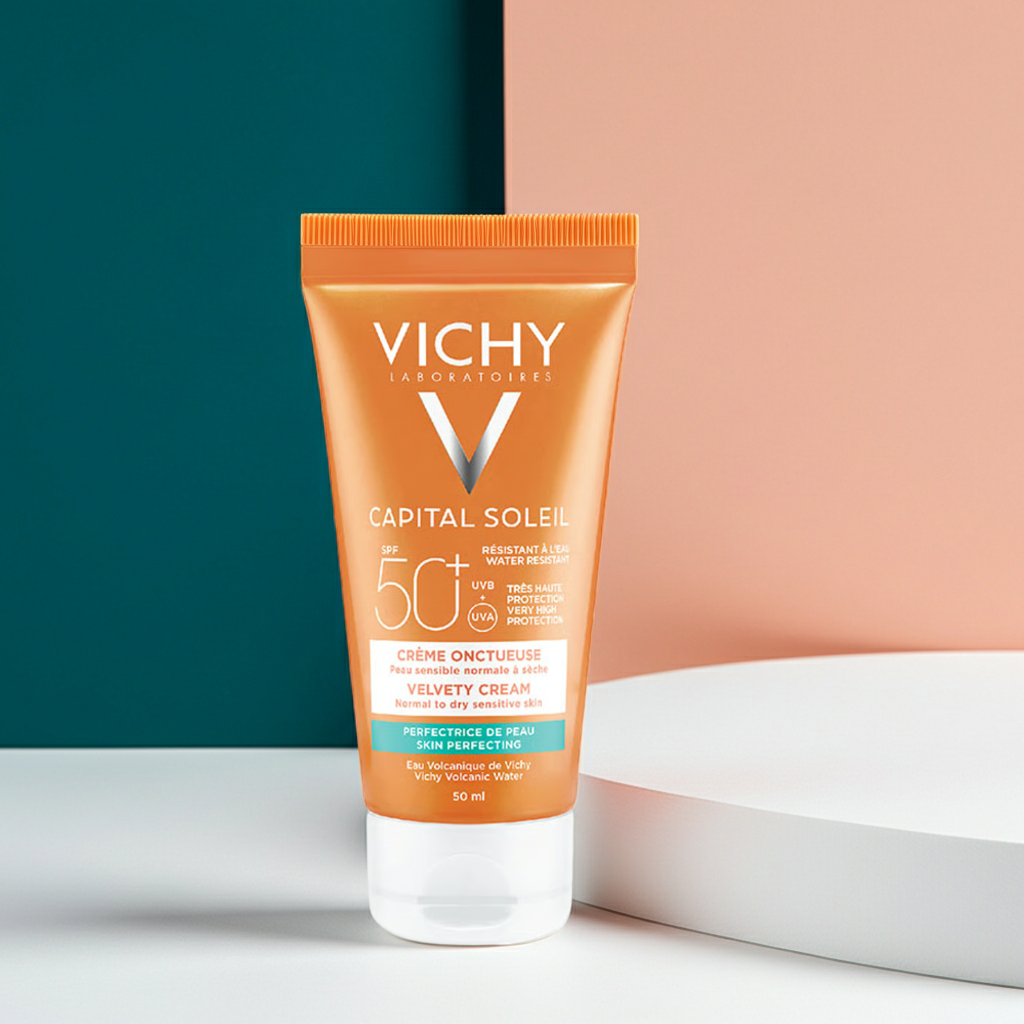 Vichy Capital Soleil SPF50 Velvety Cream – Sunscreen for Dry Skin (1+1 Offer)