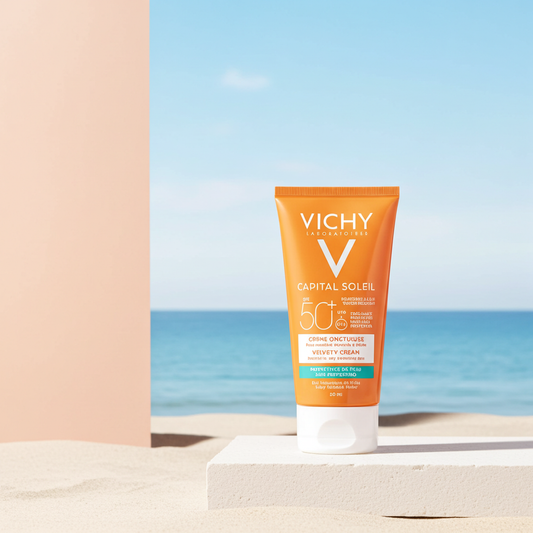 Vichy Capital Soleil SPF50 Velvety Cream – Sunscreen for Dry Skin (1+1 Offer)
