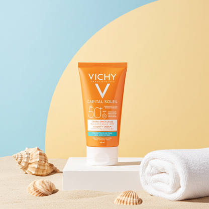 Vichy Capital Soleil SPF50 Velvety Cream – Sunscreen for Dry Skin (1+1 Offer)