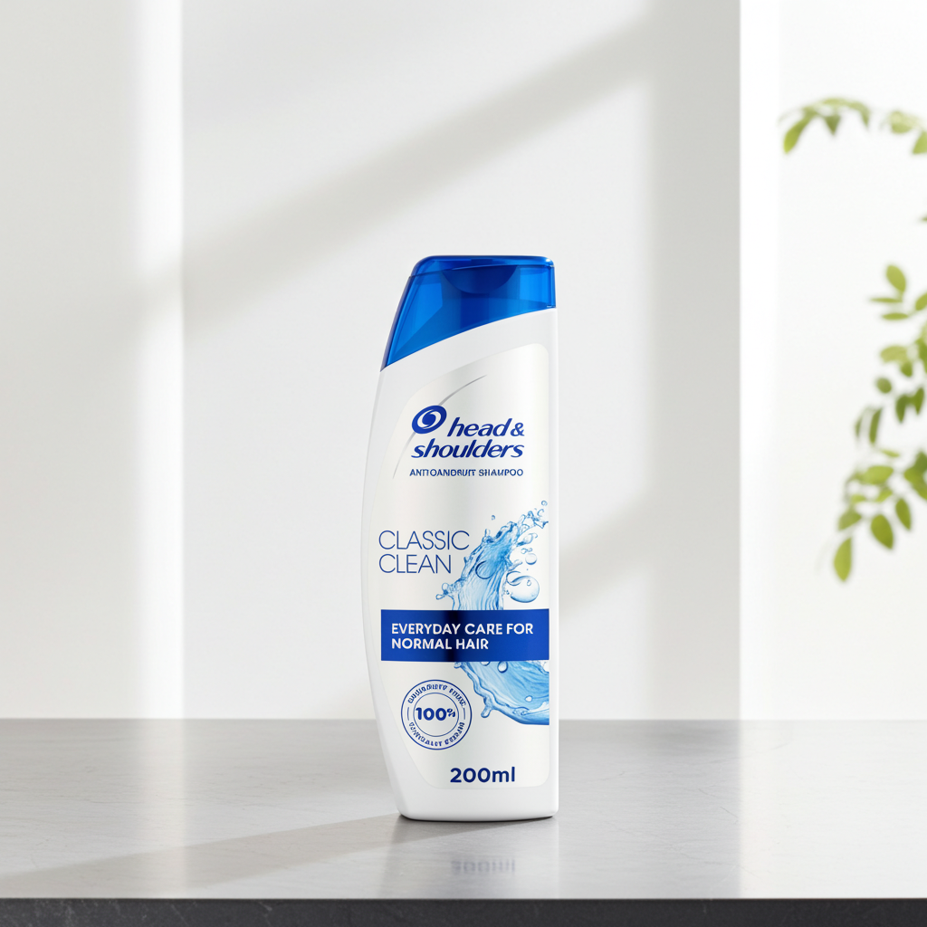 Head & Shoulders Classic Clean Anti-Dandruff Shampoo 200ml – Pure Scalp, Healthy Hair