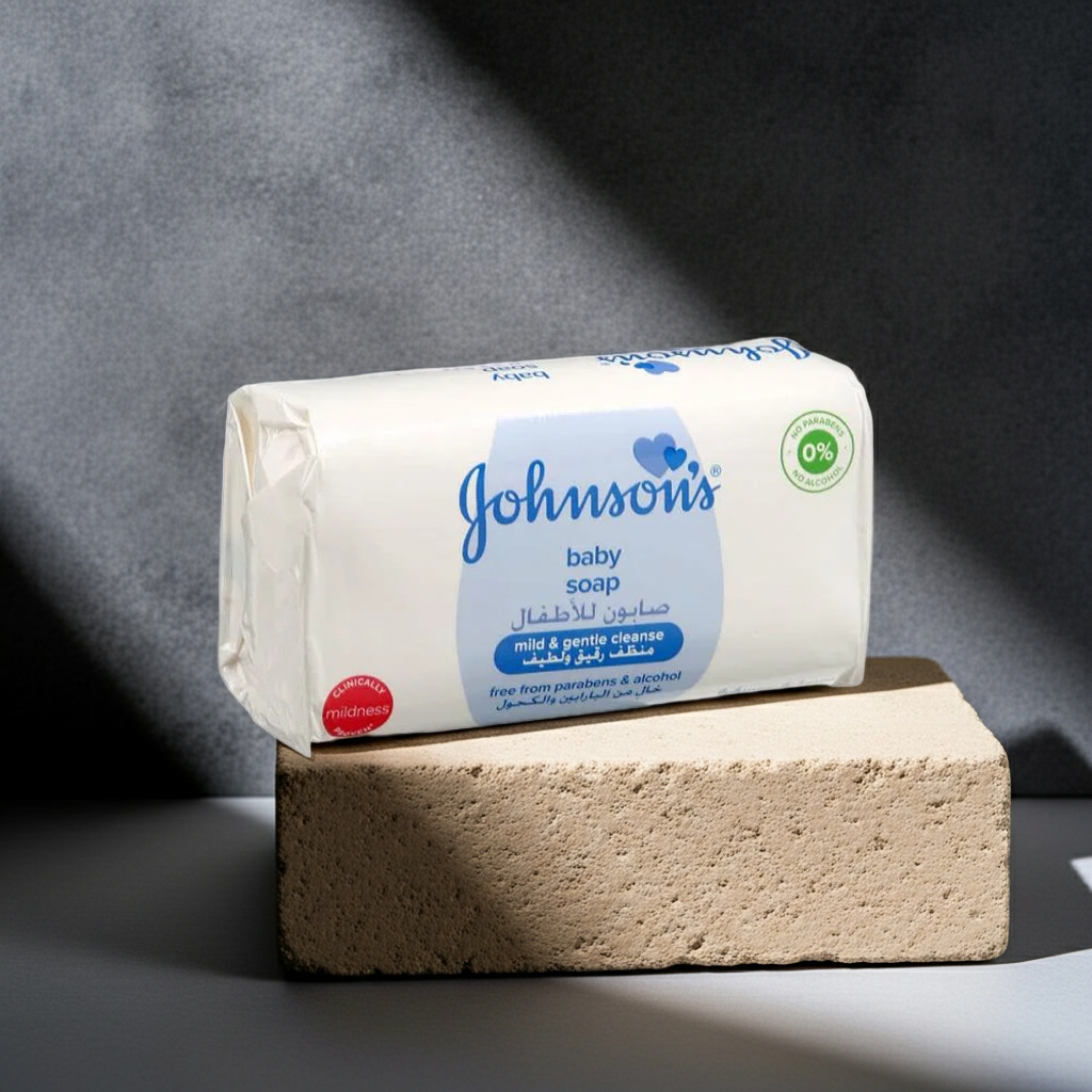 Johnson's Baby Regular Soap 125g – Mild & Gentle Cleansing Bar for Baby's Skin