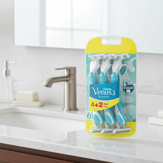 Gillette Simply Venus 3 Sensitive Disposable Razors 4+2