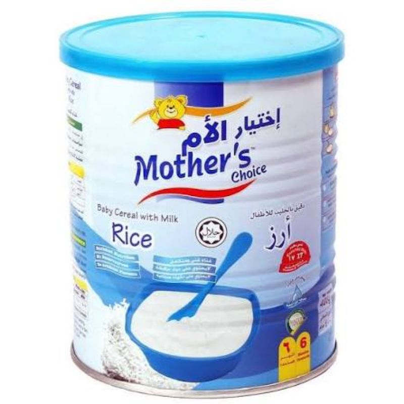 Mother's Choice Baby Rice Cereal With Milk 6+ Months, 400 G