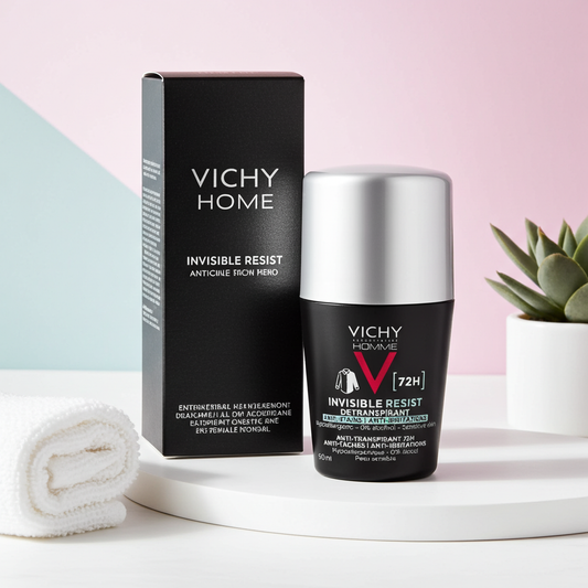 Vichy Homme 72H Anti-Perspirant Deodorant Roll-On 50ml – Soothing Effect for Men