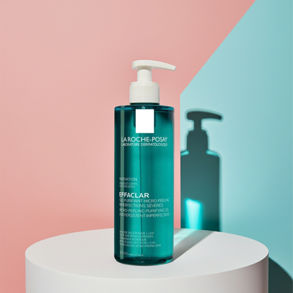 La Roche-Posay Effaclar Purifying & Micro-Peeling Face & Body Gel with 2% Salicylic Acid & LHA 400ml