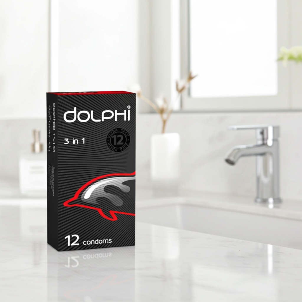 Dolphi 3in1 Condoms 12 Pieces