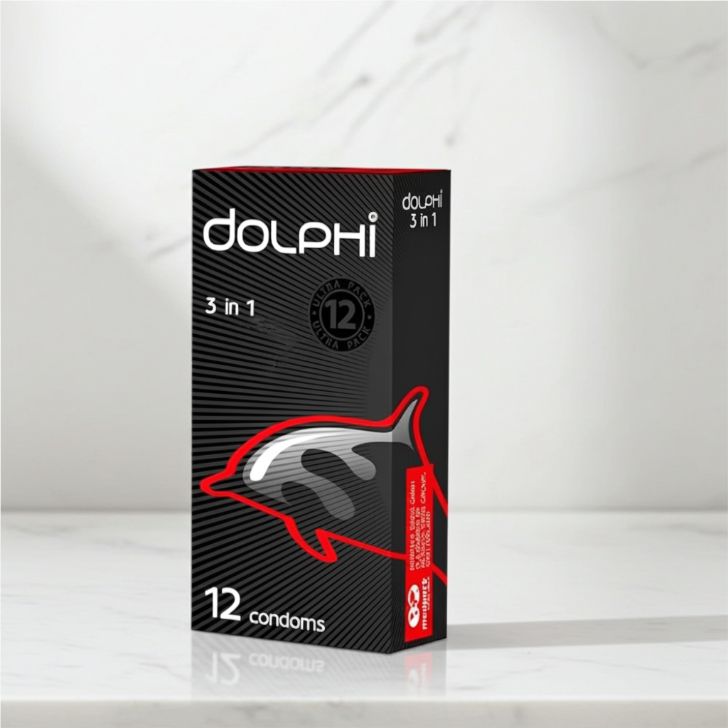 Dolphi 3in1 Condoms 12 Pieces