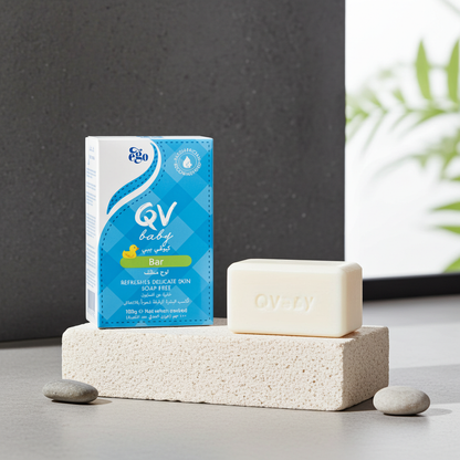 QV Baby Bar – 100g | Gentle Soap-Free Cleansing Bar for Baby's Delicate Skin