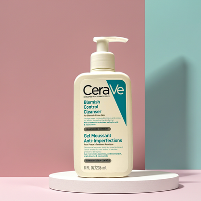 CeraVe Blemish Control Cleanser 236ml – 2% Salicylic Acid Face Wash for Acne-Prone Skin