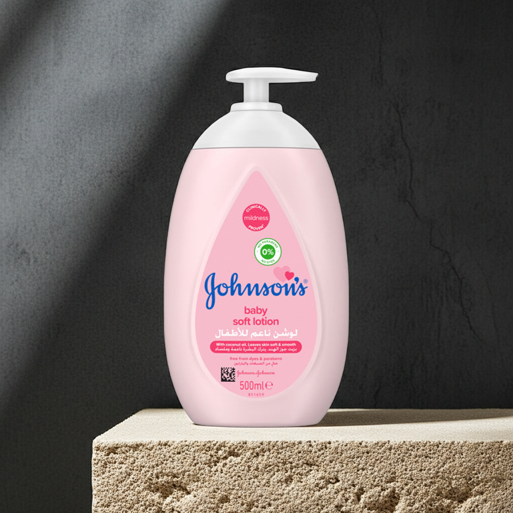 Johnson's Baby Soft Lotion 500ml – 24-Hour Moisturising Lotion for Baby's Delicate Skin