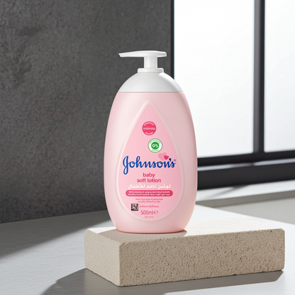 Johnson's Baby Soft Lotion 500ml – 24-Hour Moisturising Lotion for Baby's Delicate Skin
