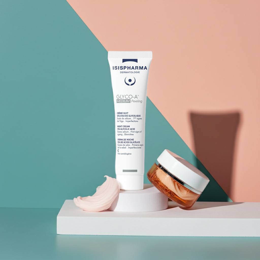 ISIS Glyco A Medium Glycolic Acid Peeling Cream for Skin Renewal & Radiance, 30ml