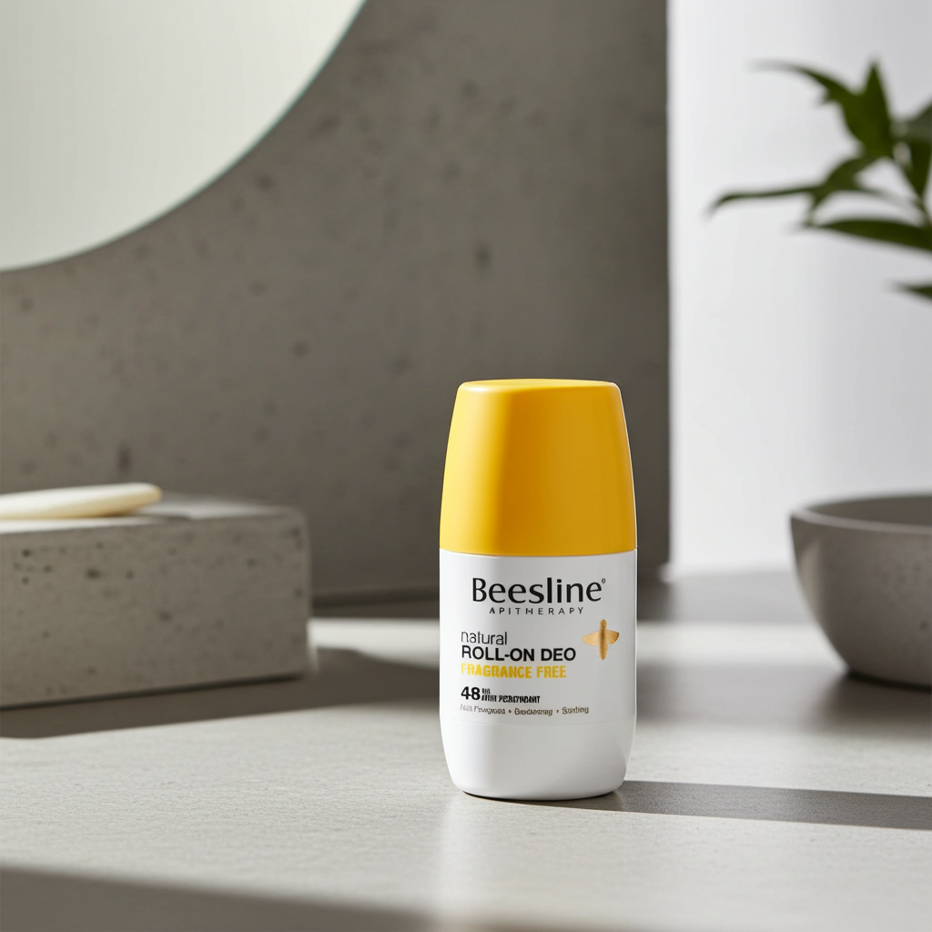 Beesline Natural Roll-On Deodorant Fragrance Free 50ml