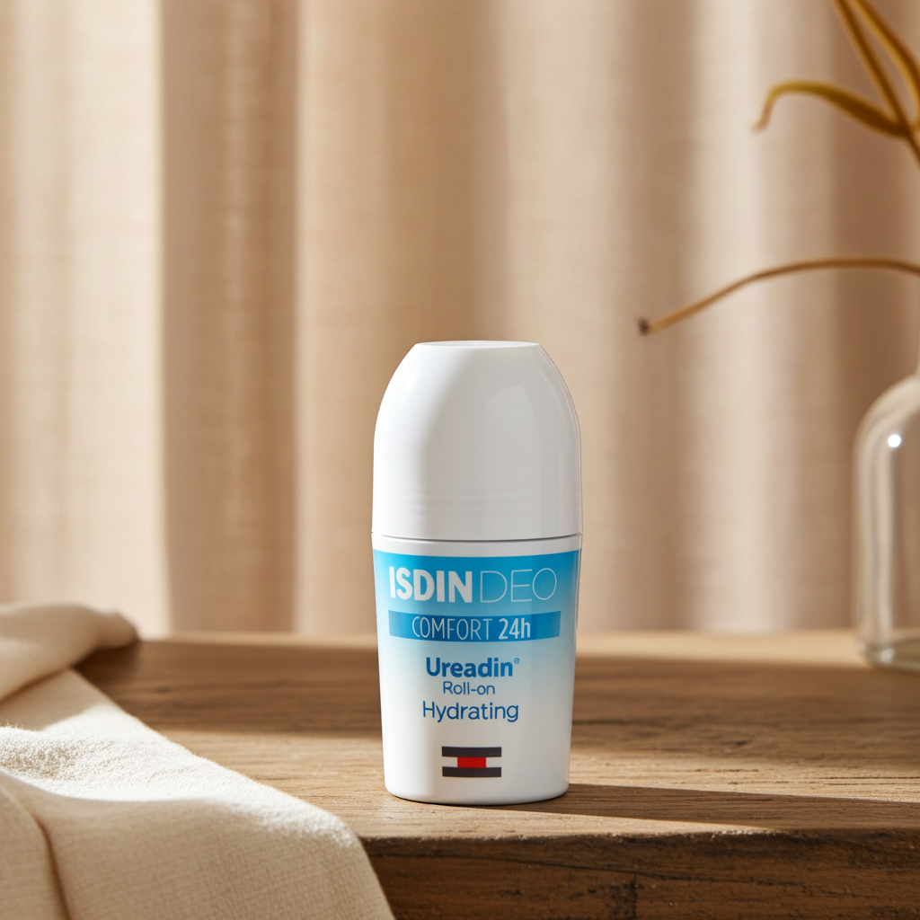 ISDIN Ureadin Moisturising Deodorant Roll-On 50ml – 24H Protection & Skin Hydration