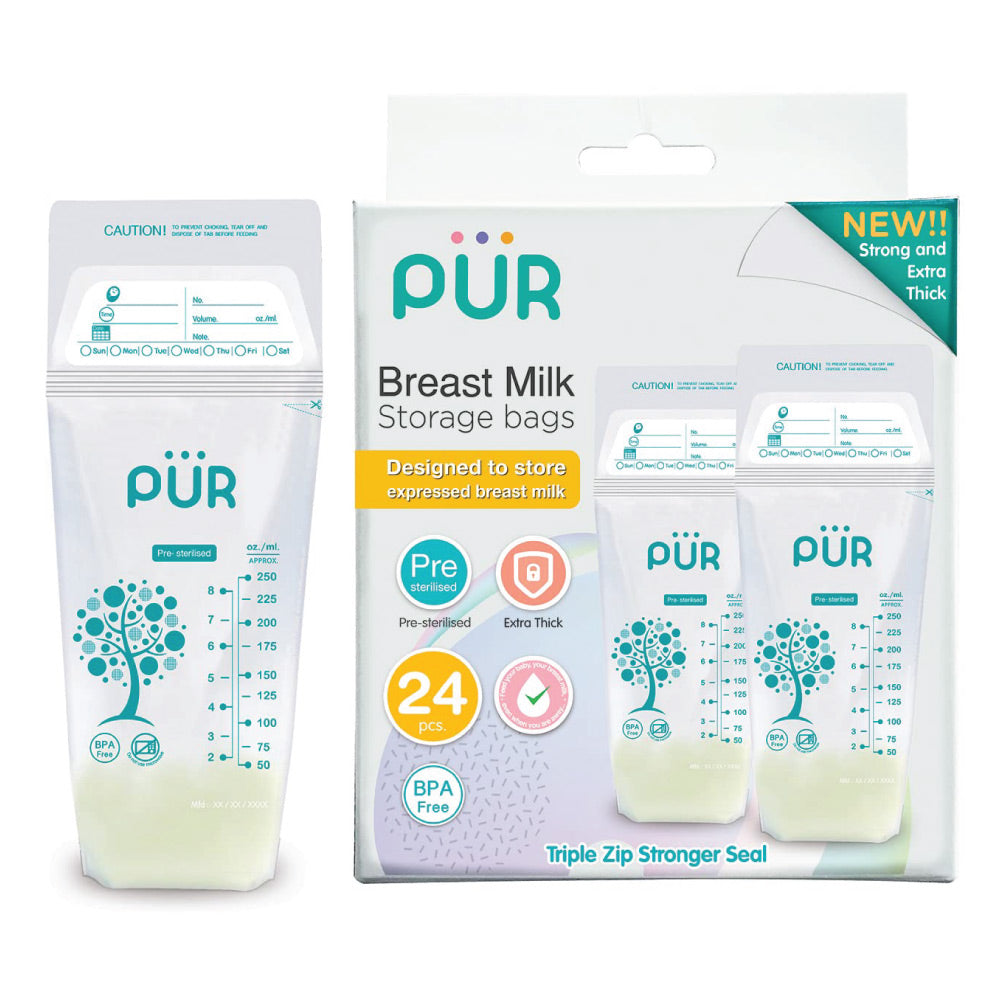 PUR Breast Milk Storage Bags 24s