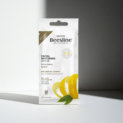 Beesline Apitherapy Hypoallergenic Lemon Peel & Vitamin C Whitening, Softening & Radiating Facial Scrub, 25g