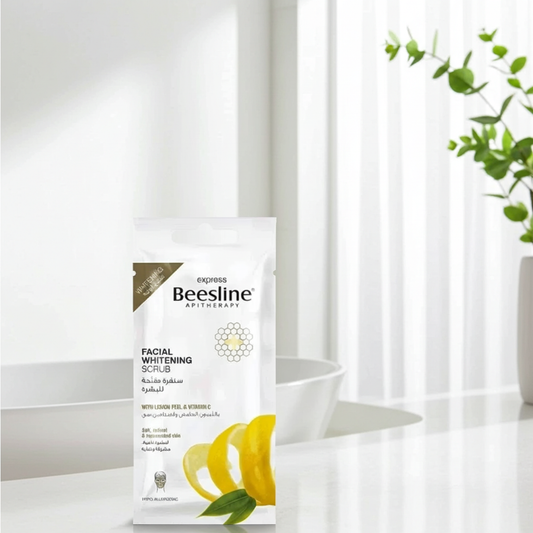 Beesline Apitherapy Hypoallergenic Lemon Peel & Vitamin C Whitening, Softening & Radiating Facial Scrub, 25g
