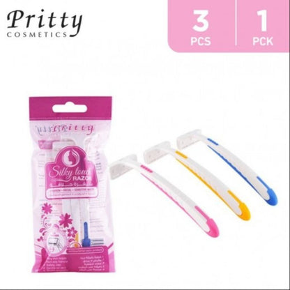 Pritty Silky Touch Skin Razor 3pc (FRL-3PEE)