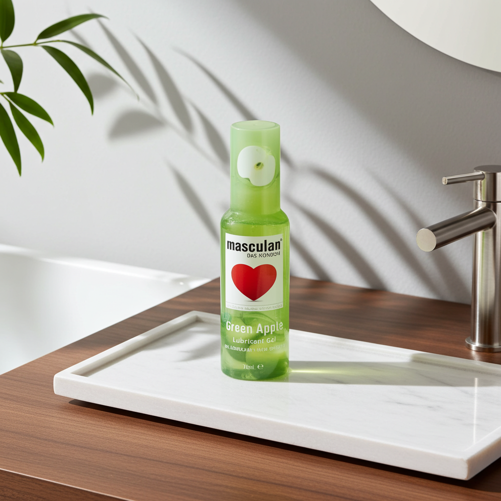 Masculan Green Apple Flavoured Water-Based Lubricant Gel – 75ml