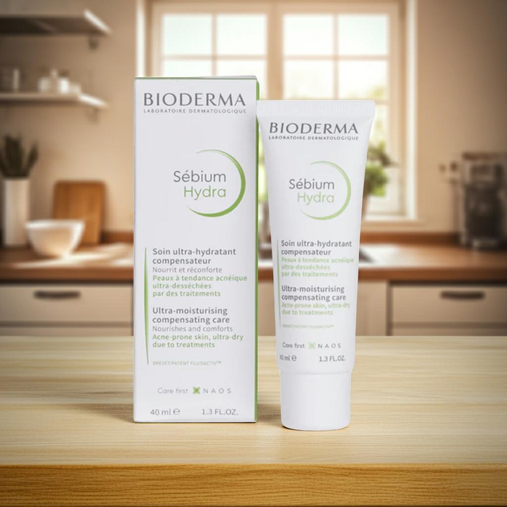 Bioderma Sebium Hydra Moisturising Cream for Acne & Blemish-Prone Skin, 40ml