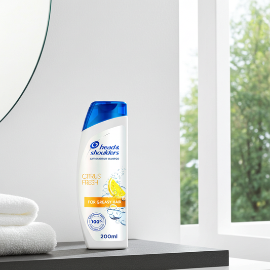 Head & Shoulders Citrus Fresh Anti-Dandruff Shampoo 200ml – Clean Scalp, Fresh Scent