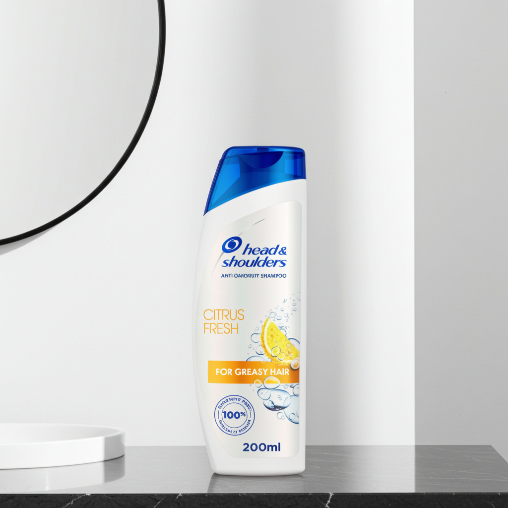 Head & Shoulders Citrus Fresh Anti-Dandruff Shampoo 200ml – Clean Scalp, Fresh Scent