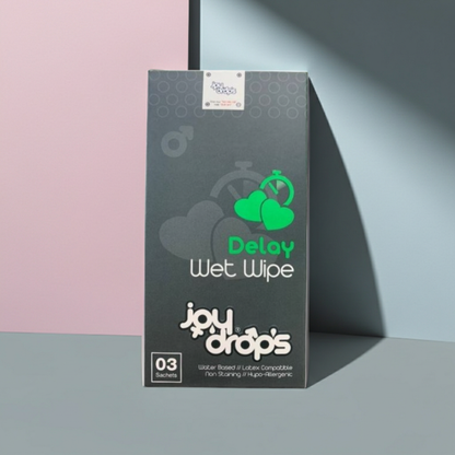 Joy Drops Delay Wipes – Pack of 3 | Desensitizing Wipes for Men